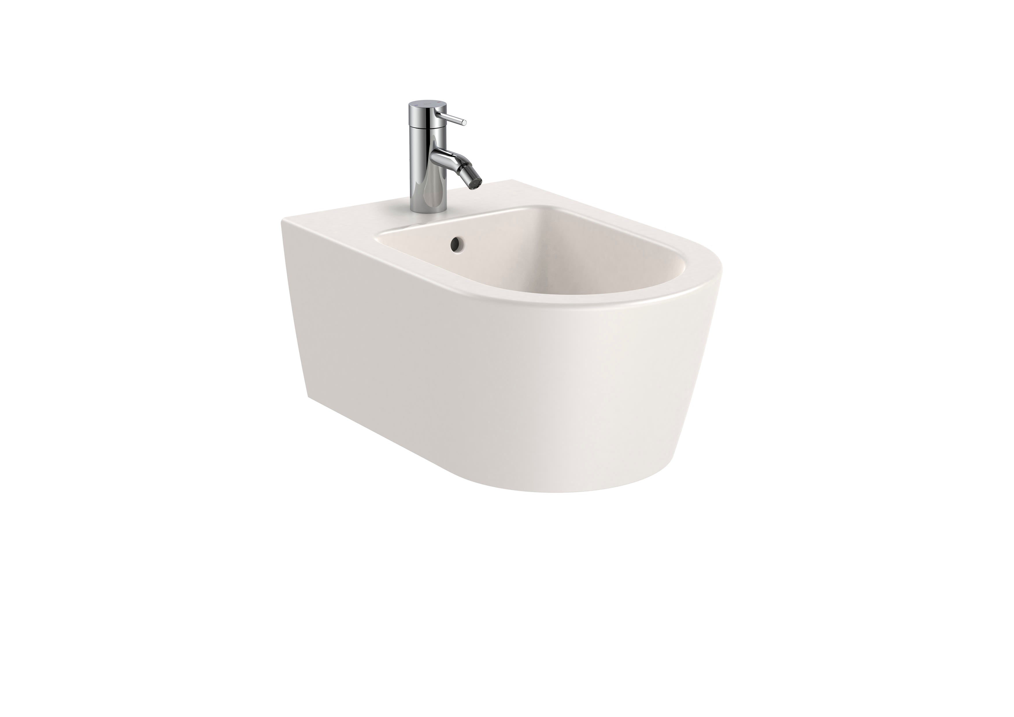 Roca Inspira Round Окачено Биде Овално Стенен Монтаж White A357525000 - Stonea.BG