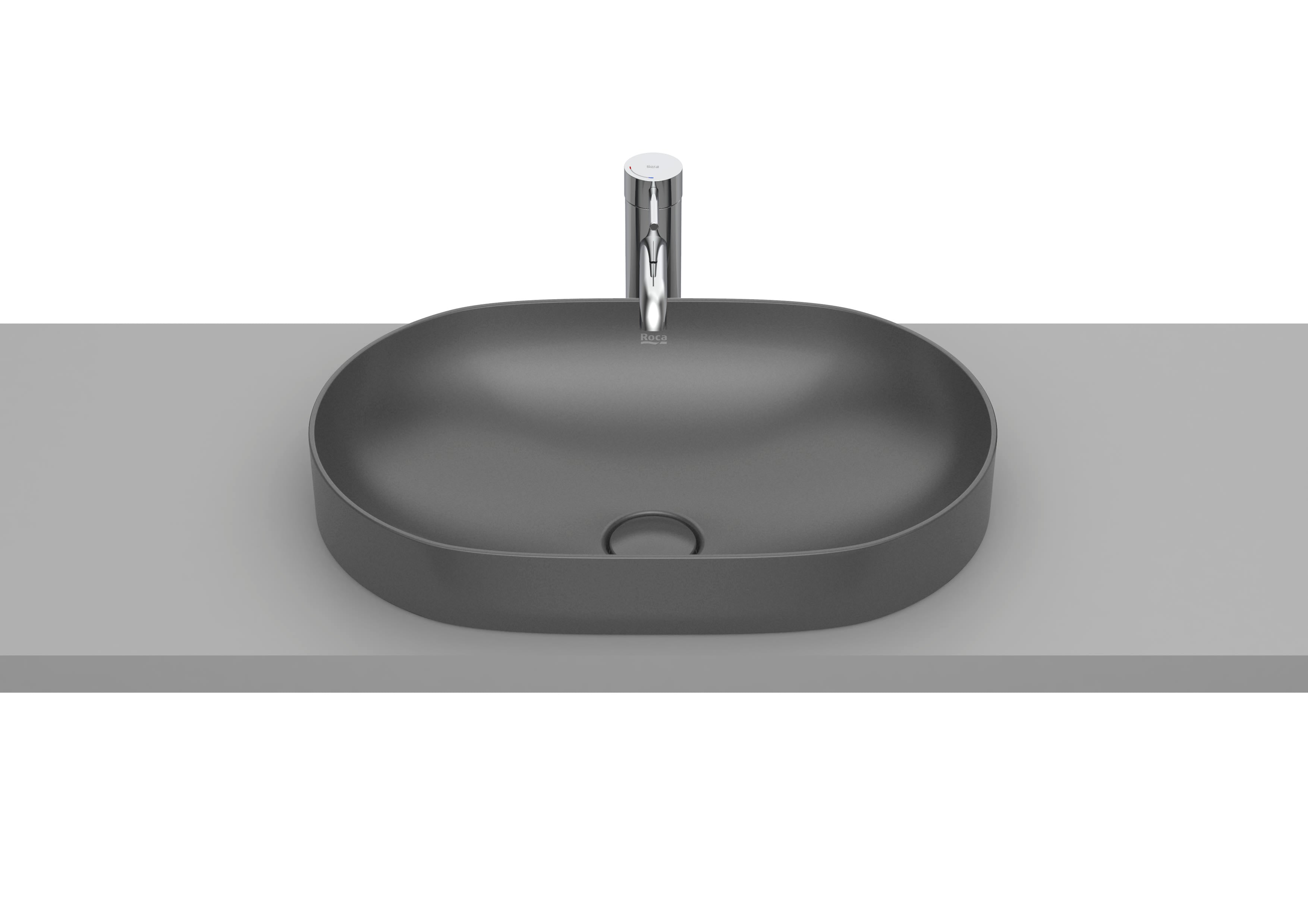 Roca Inspira Умивалник за Вграждане в Плот FINECERAMIC® Овална White A327527000 - Stonea.BG