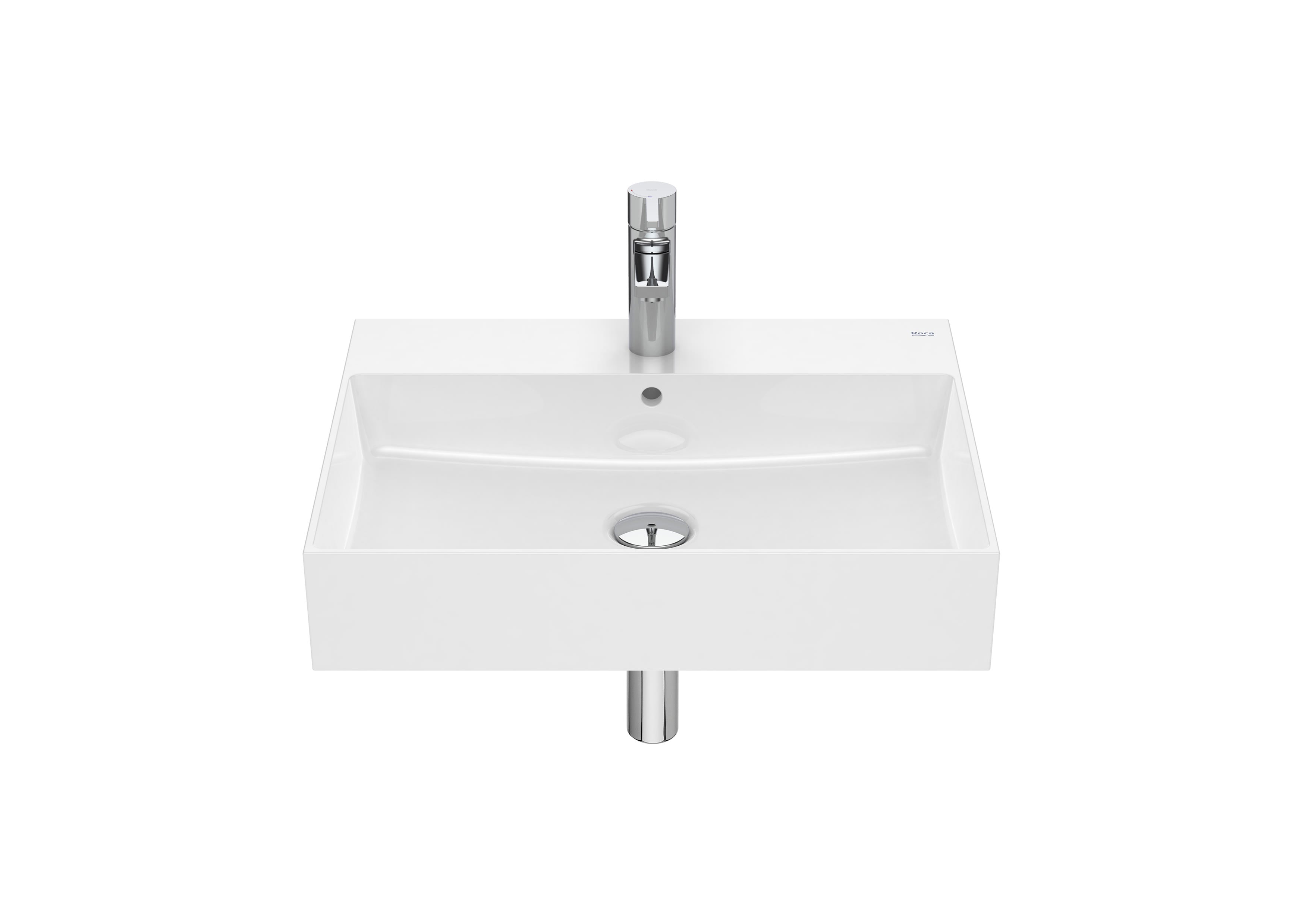 Roca Inspira - Умивалник FINECERAMIC® стенен/мебел 60×49см White A32752C000