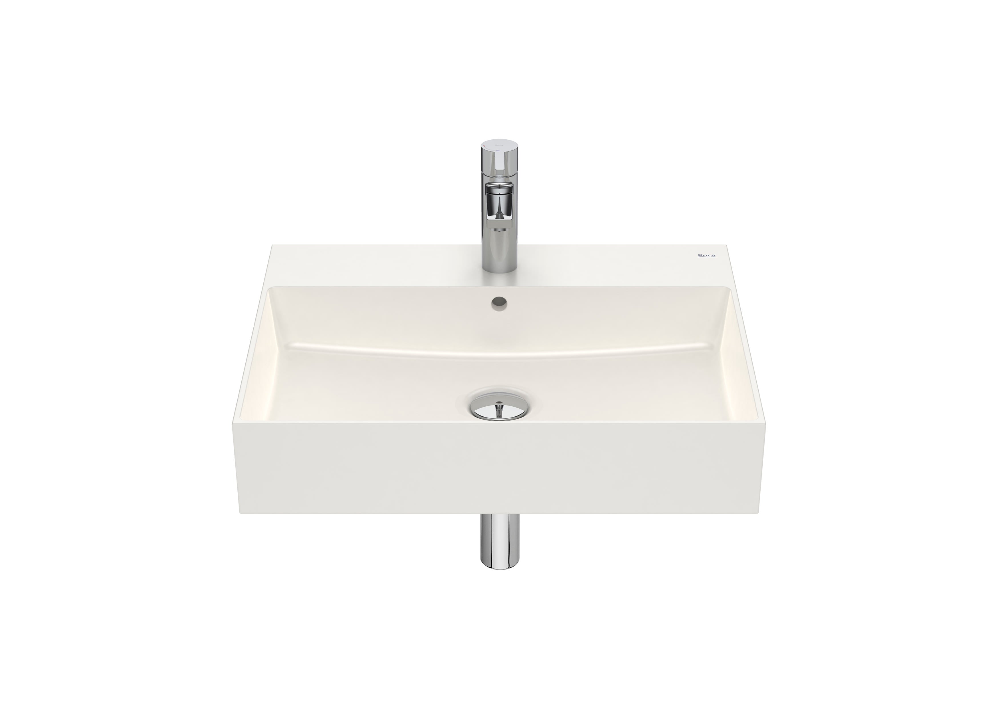 Roca Inspira - Умивалник FINECERAMIC® стенен/мебел 60×49см White A32752C000