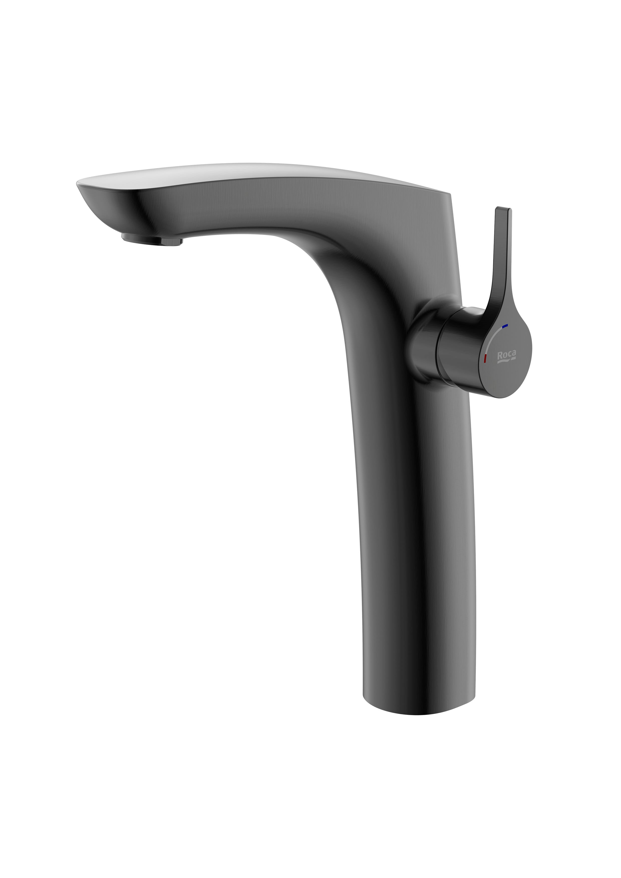 Roca Insignia Смесител за умивалник, висок, Cold Start Titanium Black A5A3C3ACN0
