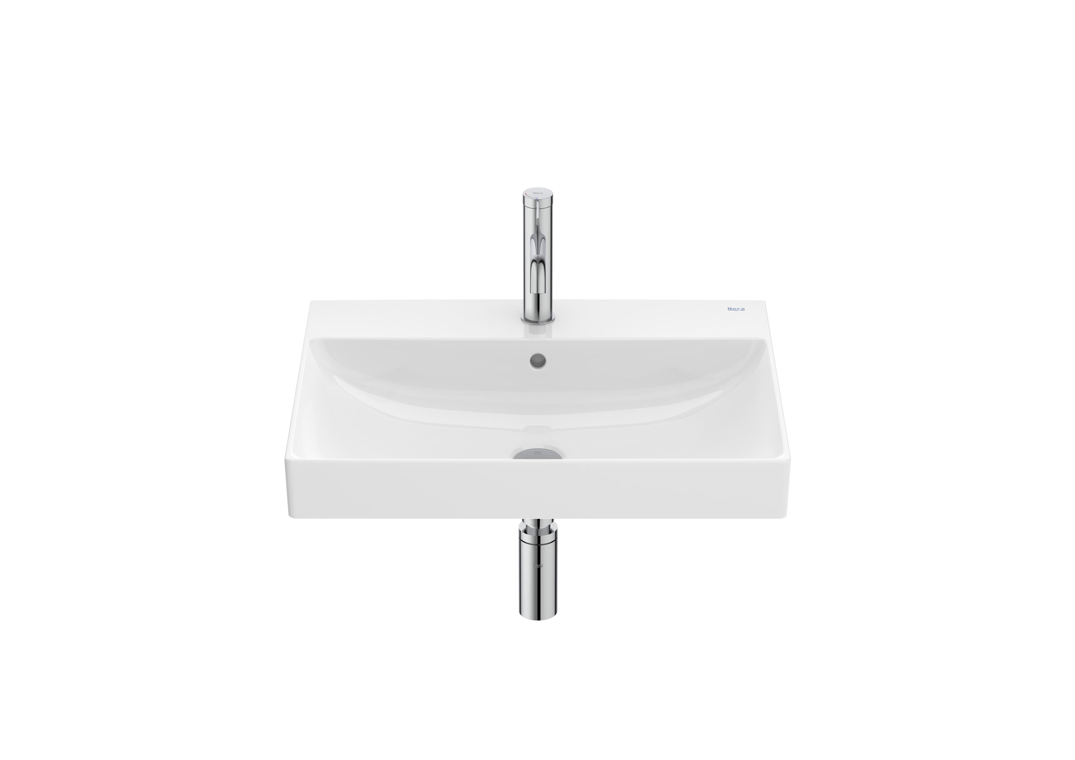 Roca ONA – Умивалник за стенен монтаж 60×46×16см Glossy White бял гланц A327686000