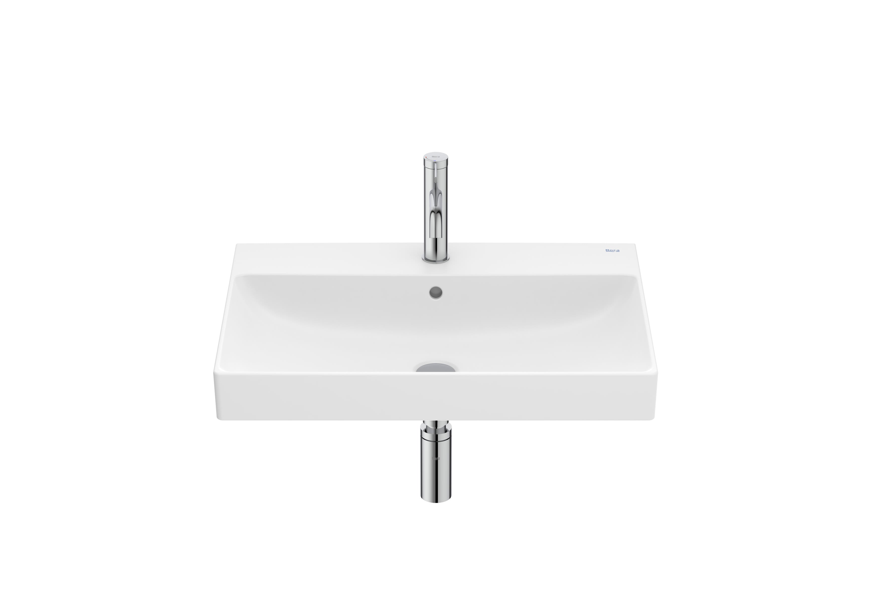 Roca ONA – Умивалник за стенен монтаж 65×46×16см Glossy White бял гланц A327687000