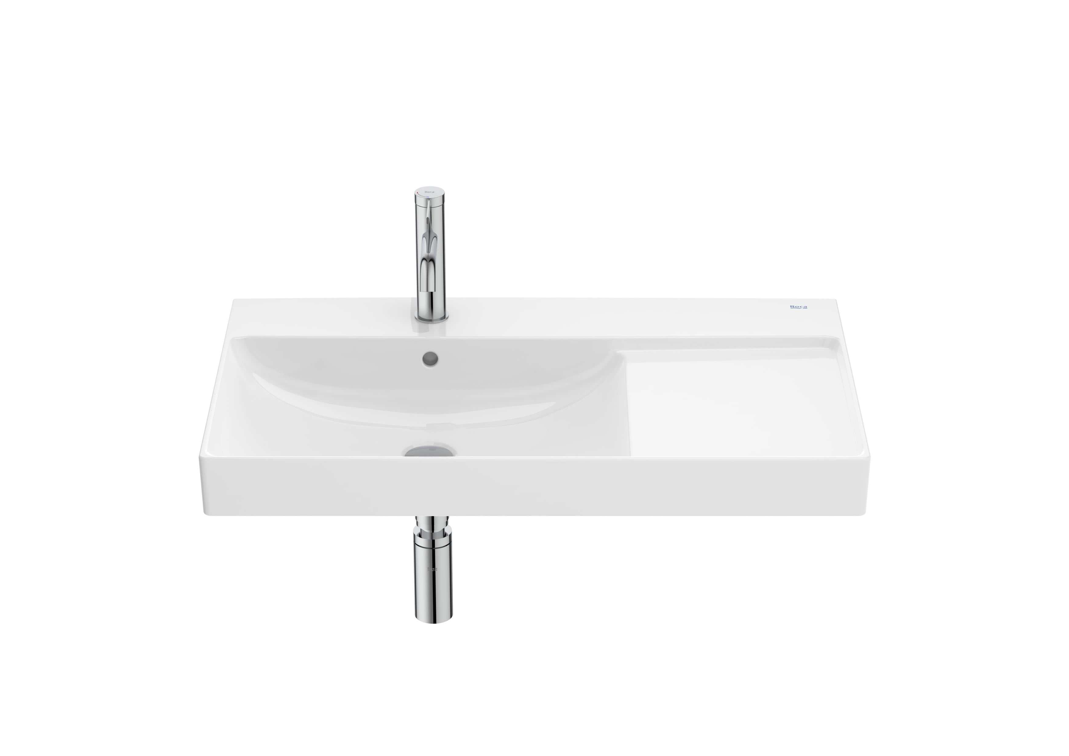 Roca ONA – Умивалник за стенен монтаж 80×46×16см Glossy White бял гланц A327689000