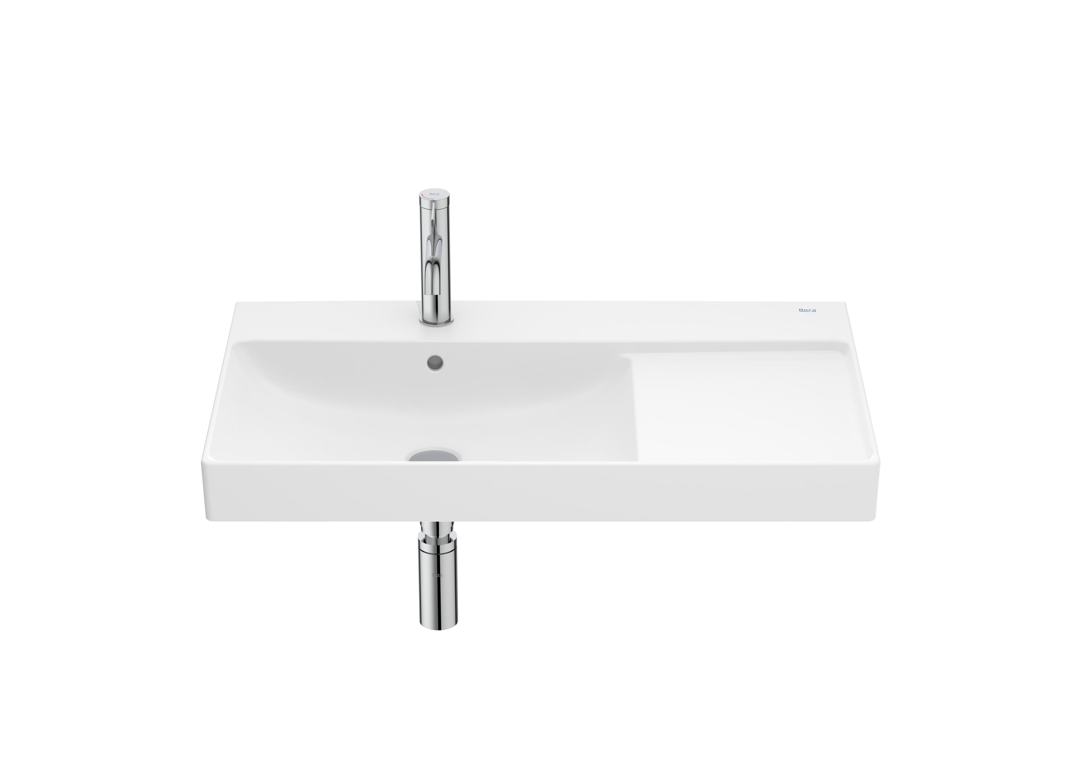 Roca ONA – Умивалник за стенен монтаж 80×46×16см Glossy White бял гланц A327689000