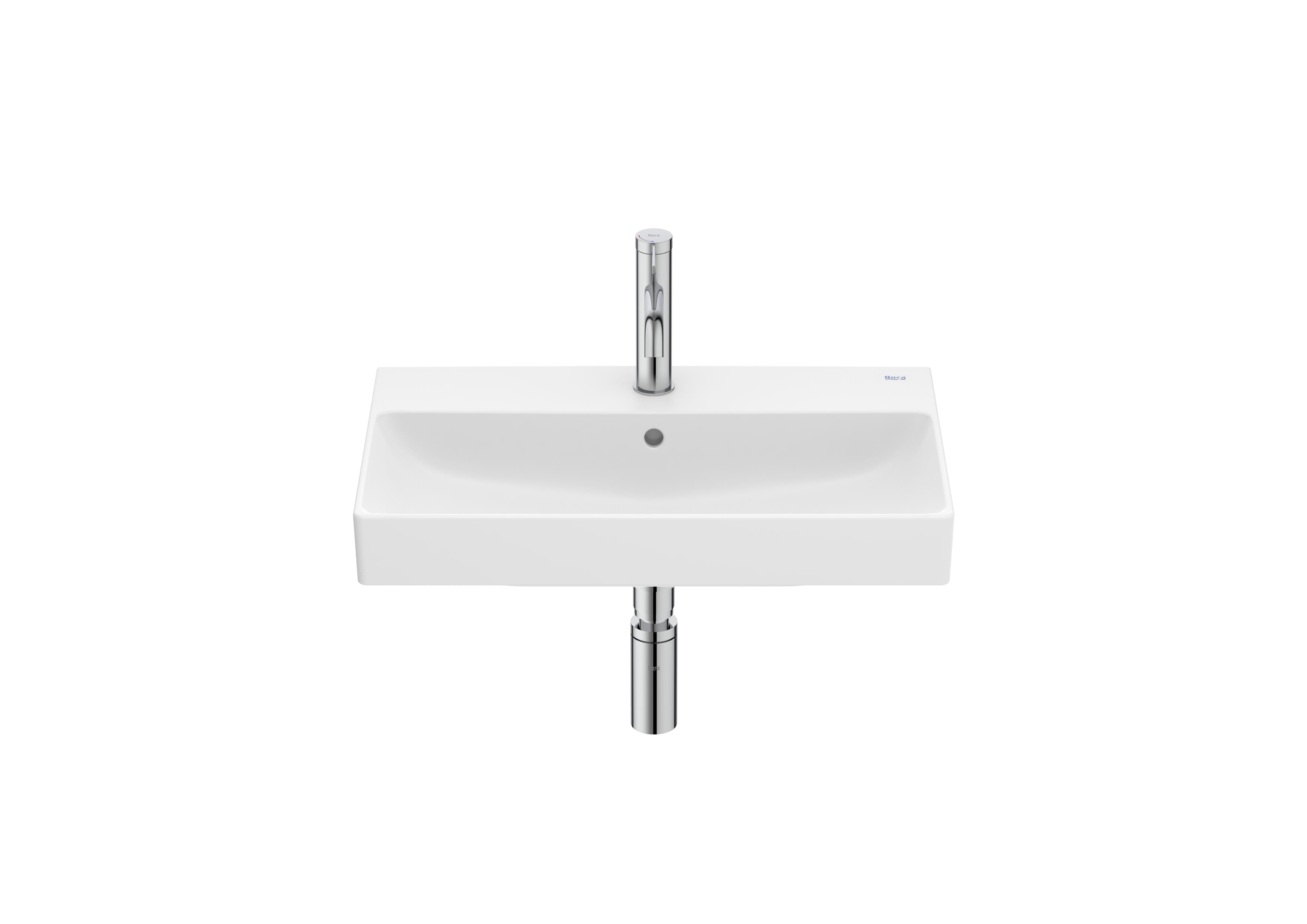 Roca ONA – Компактен умивалник за стенен монтаж 60×36×15см Glossy White бял гланц A327684000
