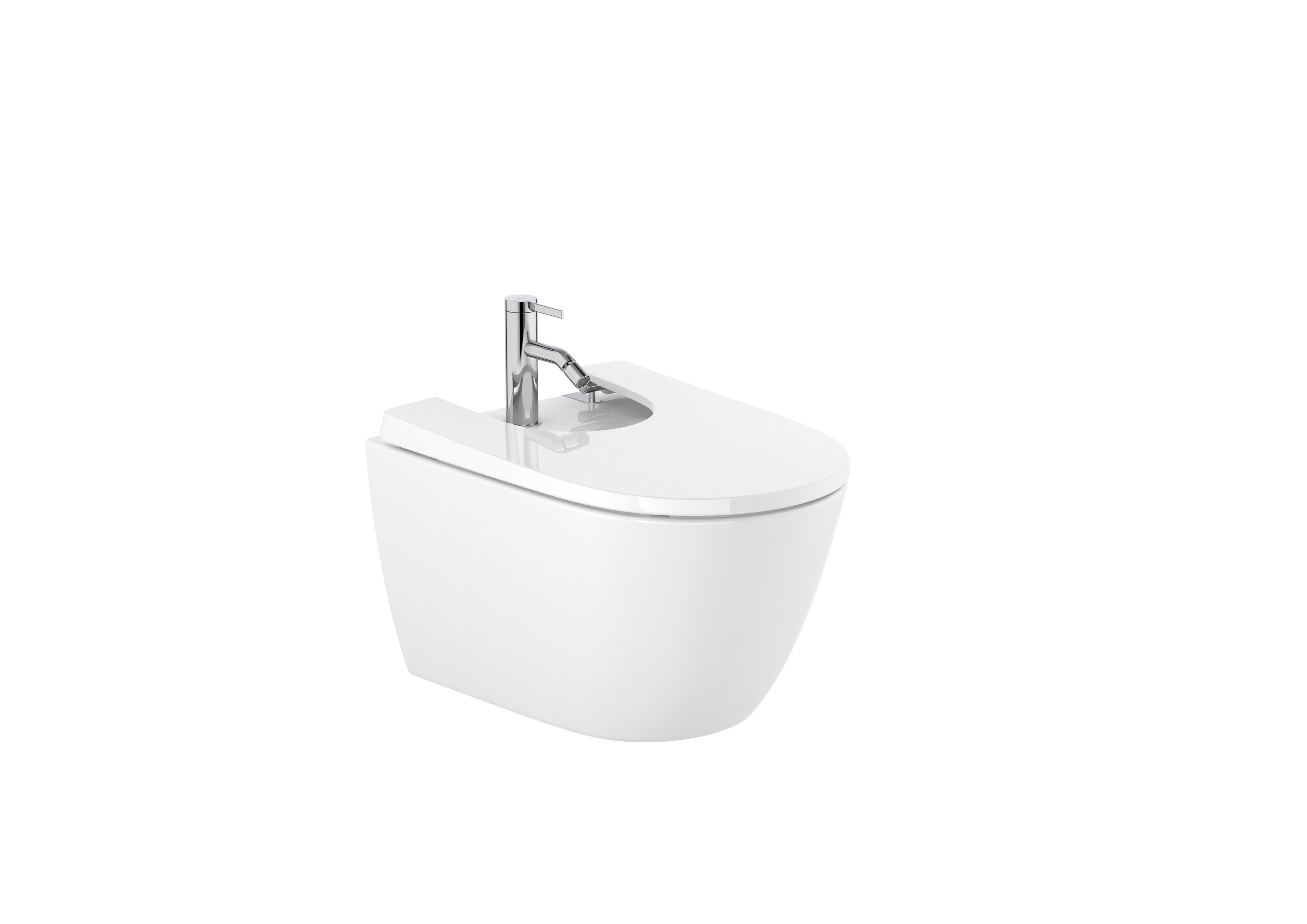 Roca Ona Окачено Биде Стенен Монтаж Glossy White A357685000 - Stonea.BG