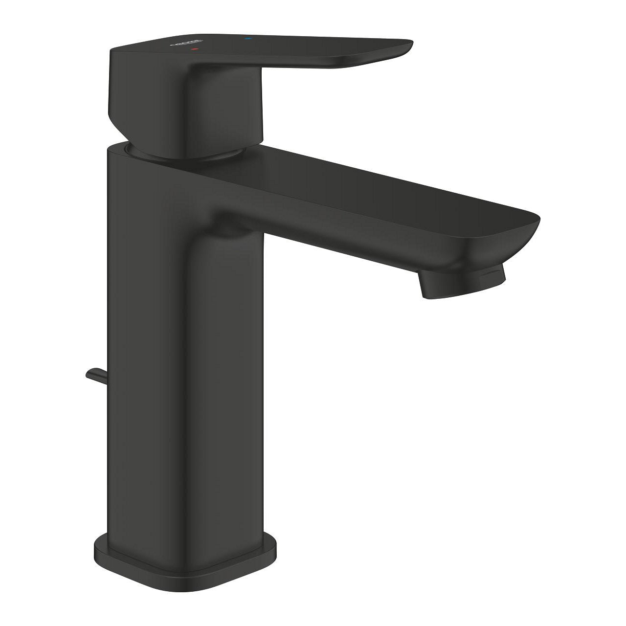 GROHE Cubeo Смесител умивалник M-размер с изпразнител Matte Black 10 174 92430 - Stonea.BG