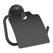 GROHE Essentials Поставка за Тоалетна Хартия с Капак Matte Black 1024652430 - Stonea.BG
