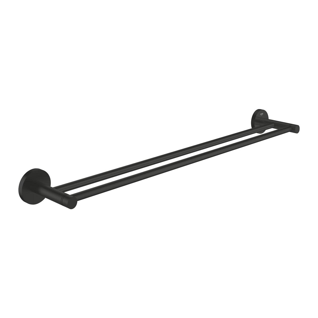 GROHE Essentials Двойна Поставка за Хавлии 654мм Matte Black 1024732430 - Stonea.BG