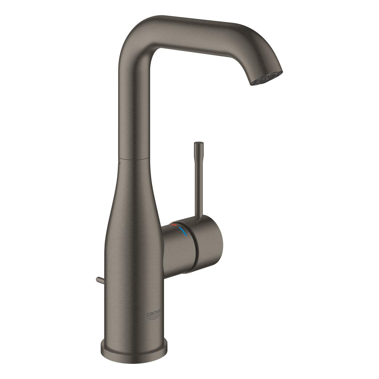 GROHE Essence I Смесител Умивалник L с Pop-up Вграждане Brushed Hard Graphite 24174AL1 - Stonea.BG