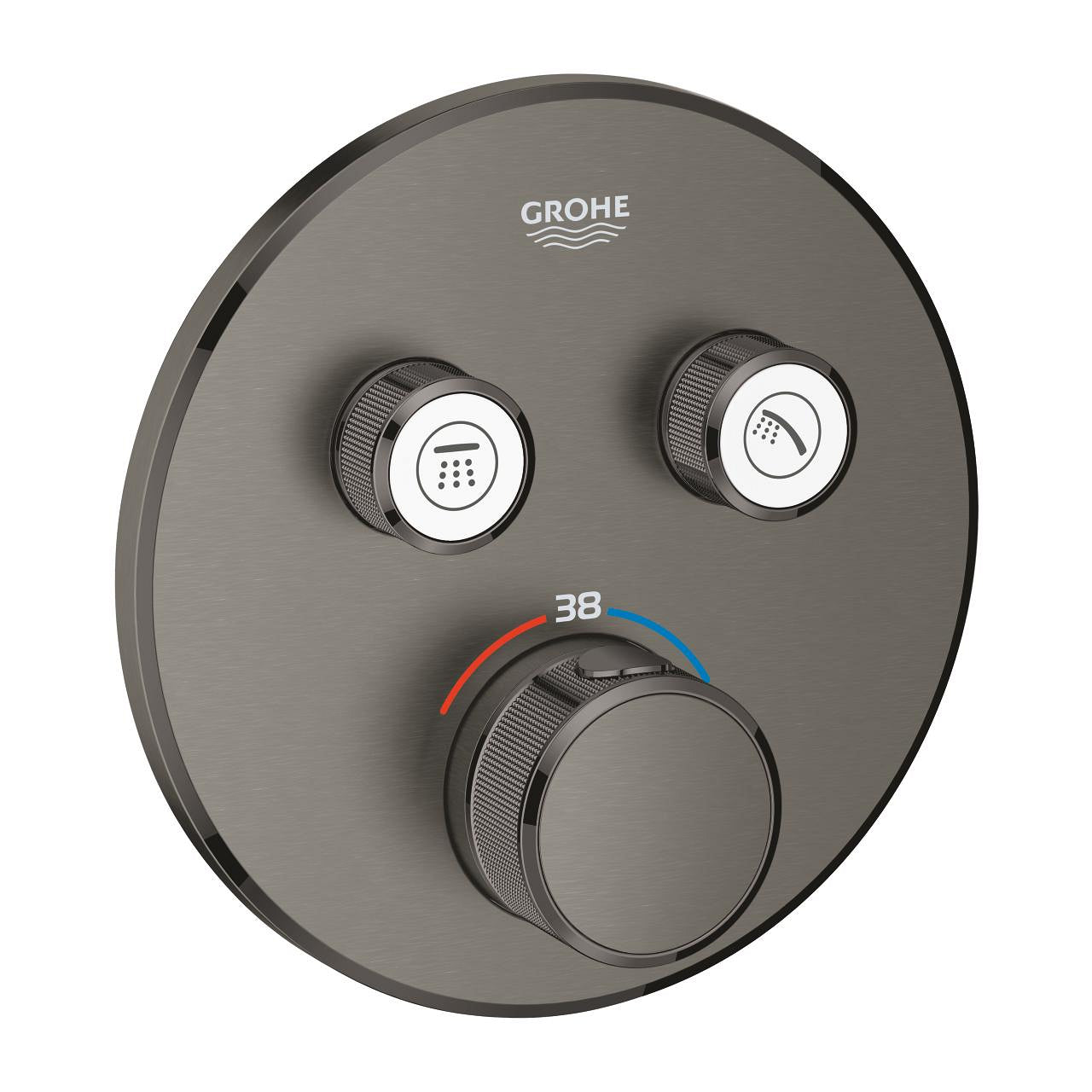 GROHE Grohtherm SmartControl Термостат за Вграждане Без Тяло Brushed Hard Graphite 29119AL0 - Stonea.BG