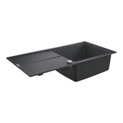 GROHE K400 Композитна Кухненска Мивка с Плот 1 Купа 100x50cm Granite Black 31641AP0 - Stonea.BG