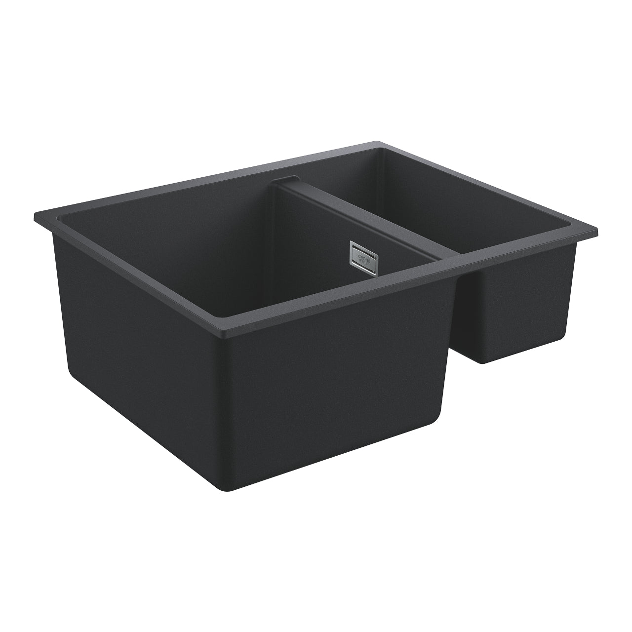 GROHE K500 Композитна Кухненска Мивка 2 Купи 55.5x46cm Granite Black 31648AP0 - Stonea.BG