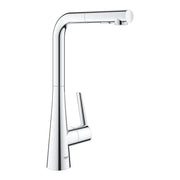 GROHE Zedra Кухненски Смесител Издърпващ Се Чучур 2 Функции Завърта 360° Chrome 32553002 - Stonea.BG