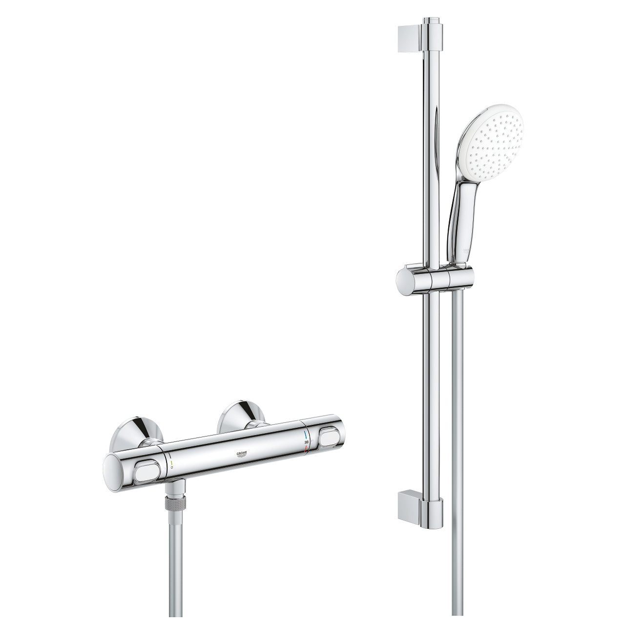 GROHE Grohtherm 500 Душ Гарнитура с Термостат + Tempesta 110 34 796 001 - Stonea.BG