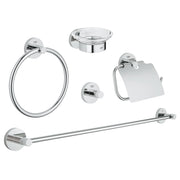 GROHE Essentials Аксесоари 5 в 1 Халка + Сапунера 40 344 001 - Stonea.BG