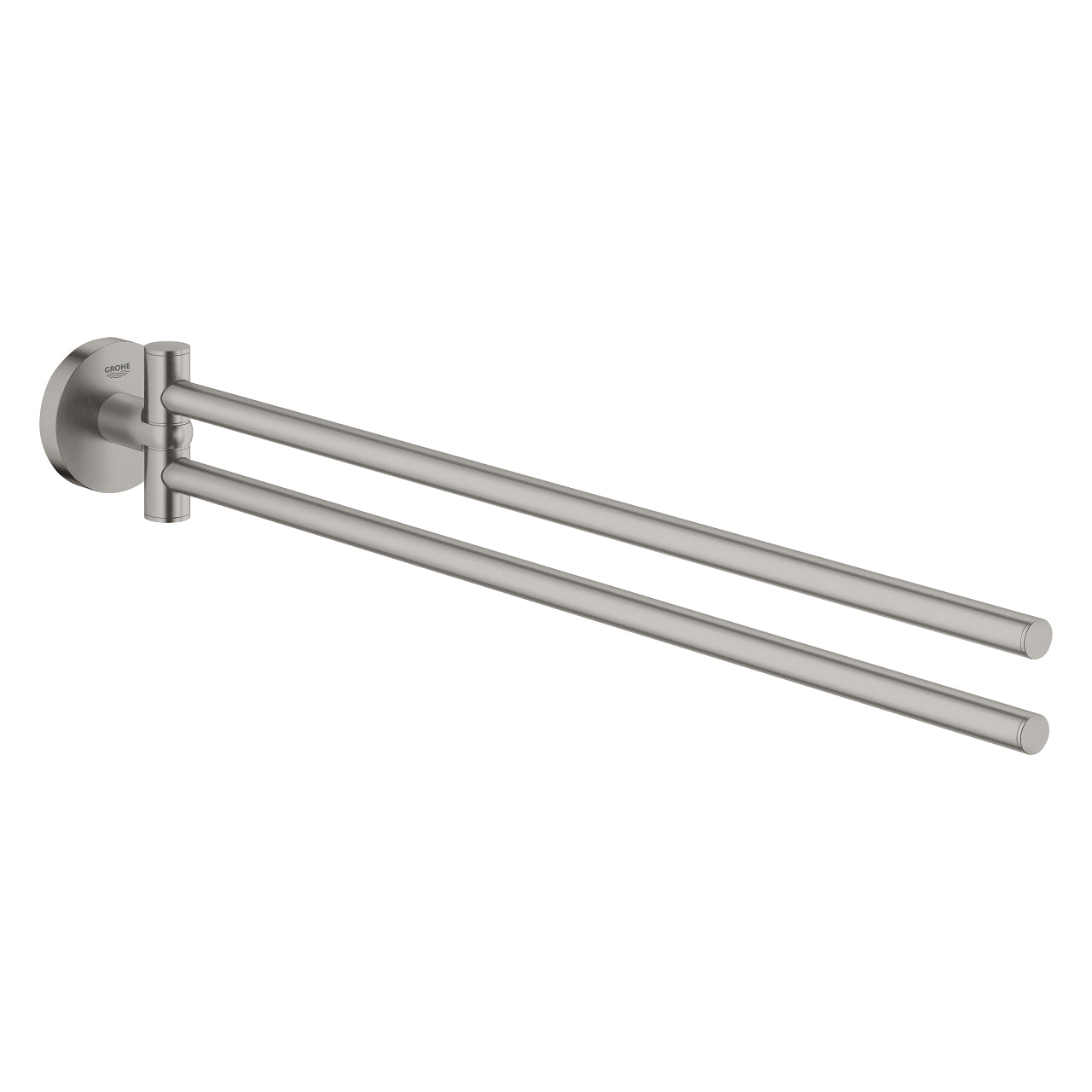 GROHE Essentials Поставка за Хавлии 2 Рамена 439мм SuperSteel 40371DC1 - Stonea.BG