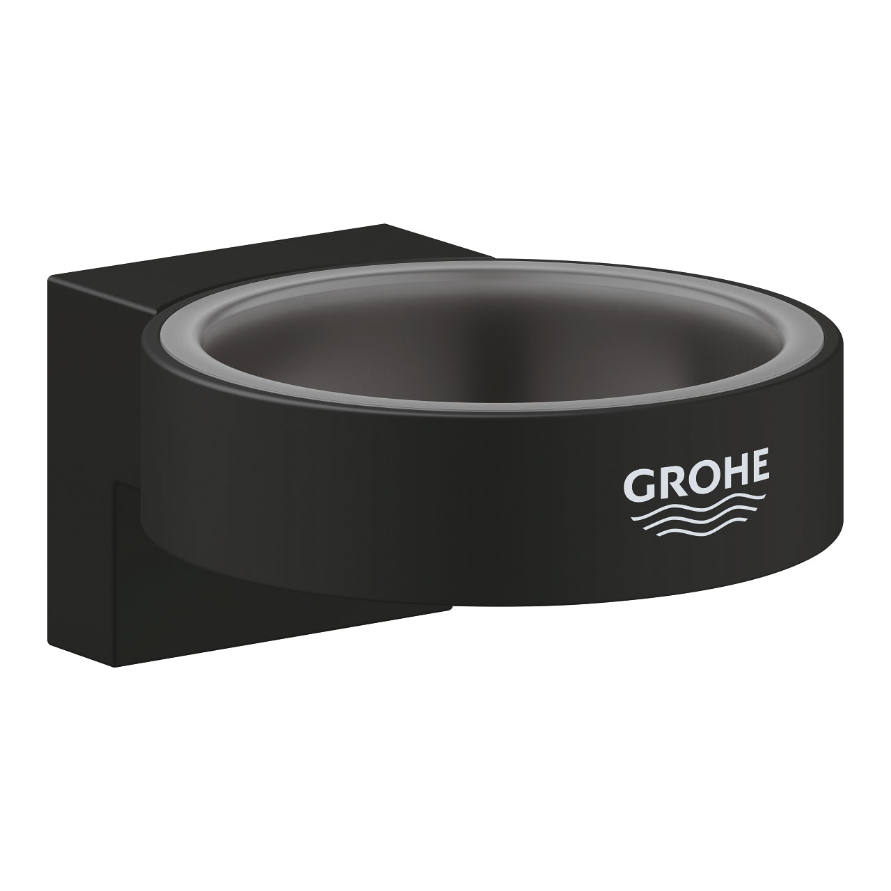 GROHE Selection I Държач + Чаша Matte Black 41217KF0+41029000 - Stonea.BG