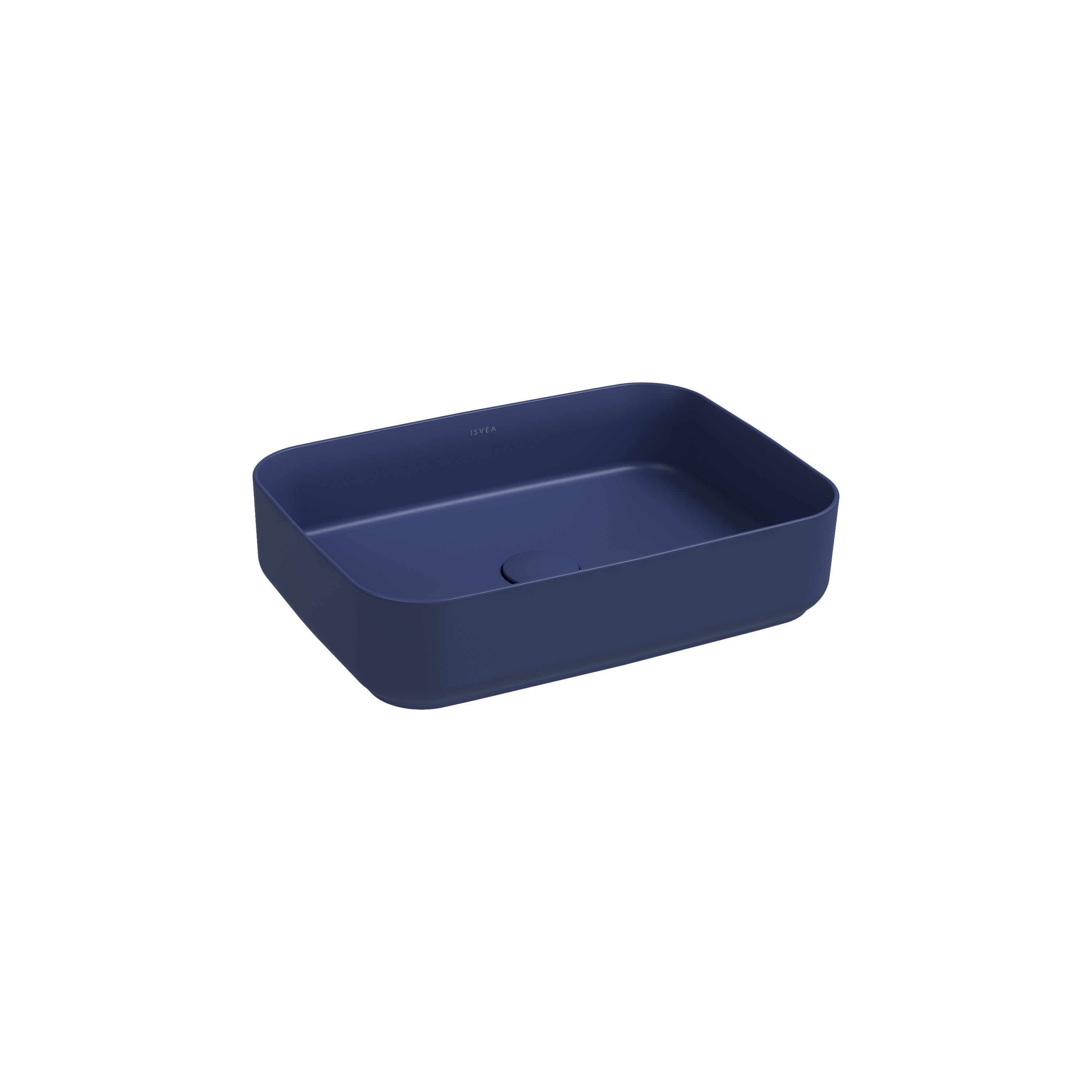 Isvea INFINITY Мивка върху плот Елипса 50×36см Blue син мат 10NF65050-2Z