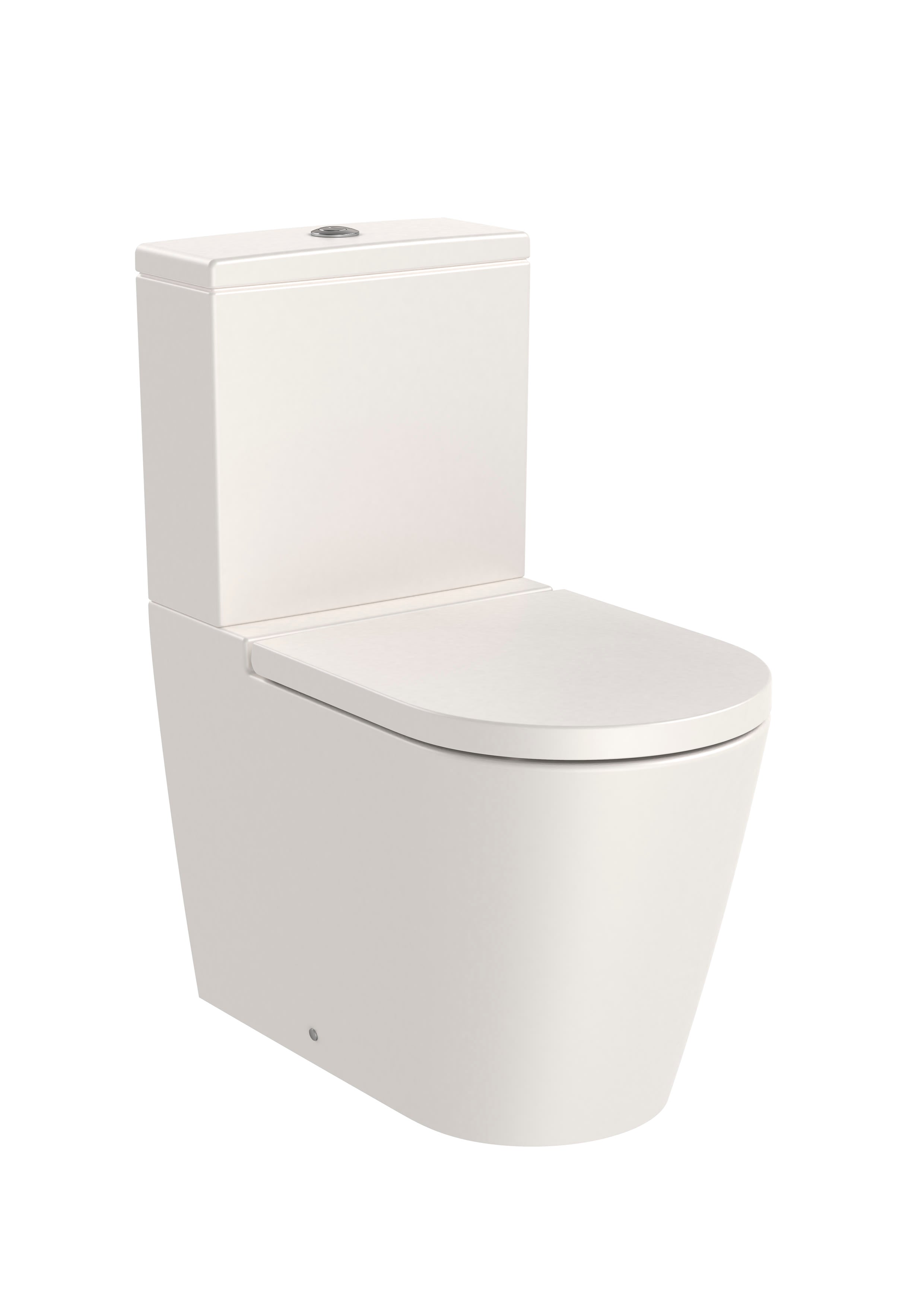 Roca Inspira Round Тоалетна чиния моноблок Rimless долепена до стената White A342526000