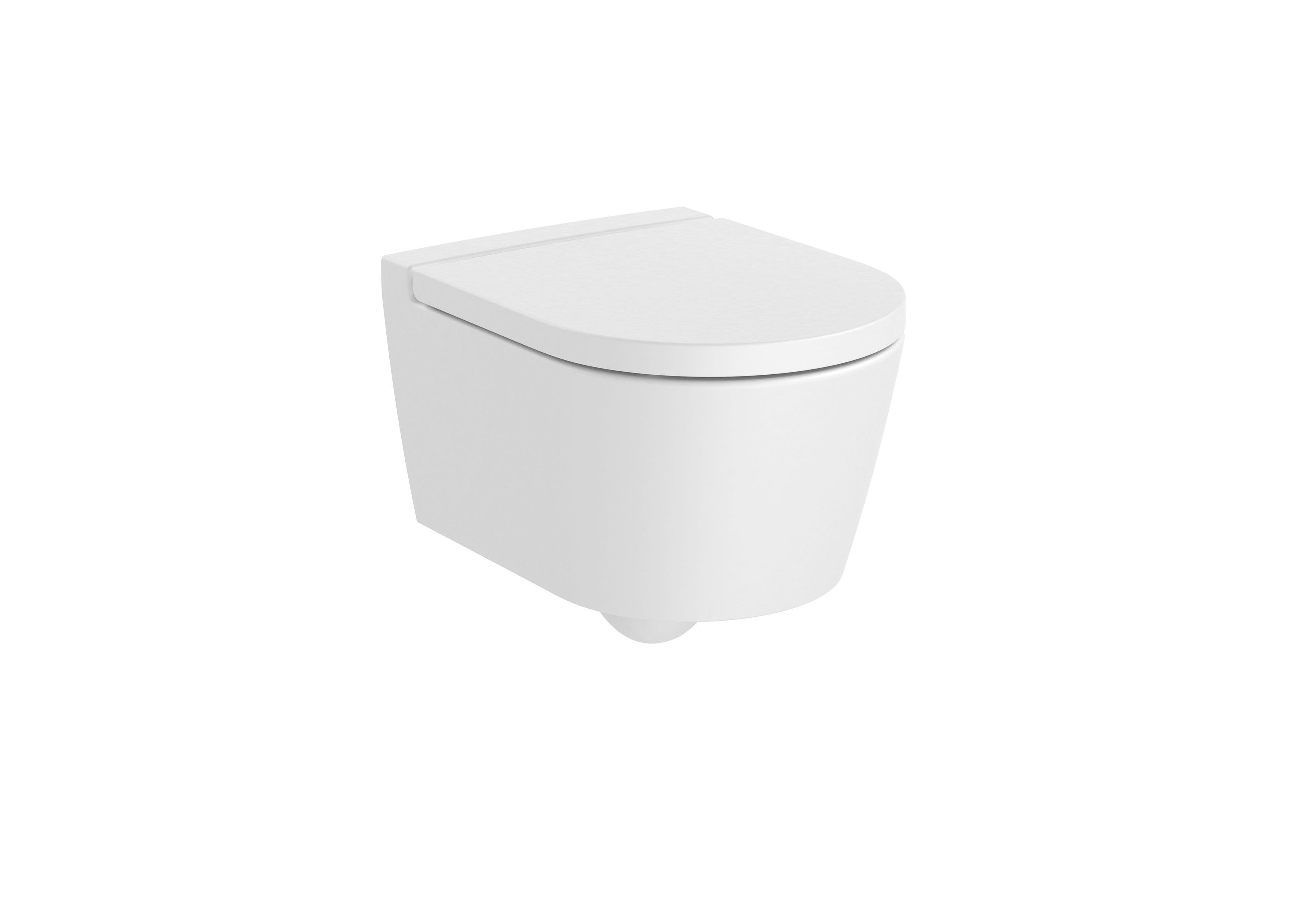 Roca Inspira Round Окачена компактна тоалетна чиния Rimless хоризонтално White A346528000
