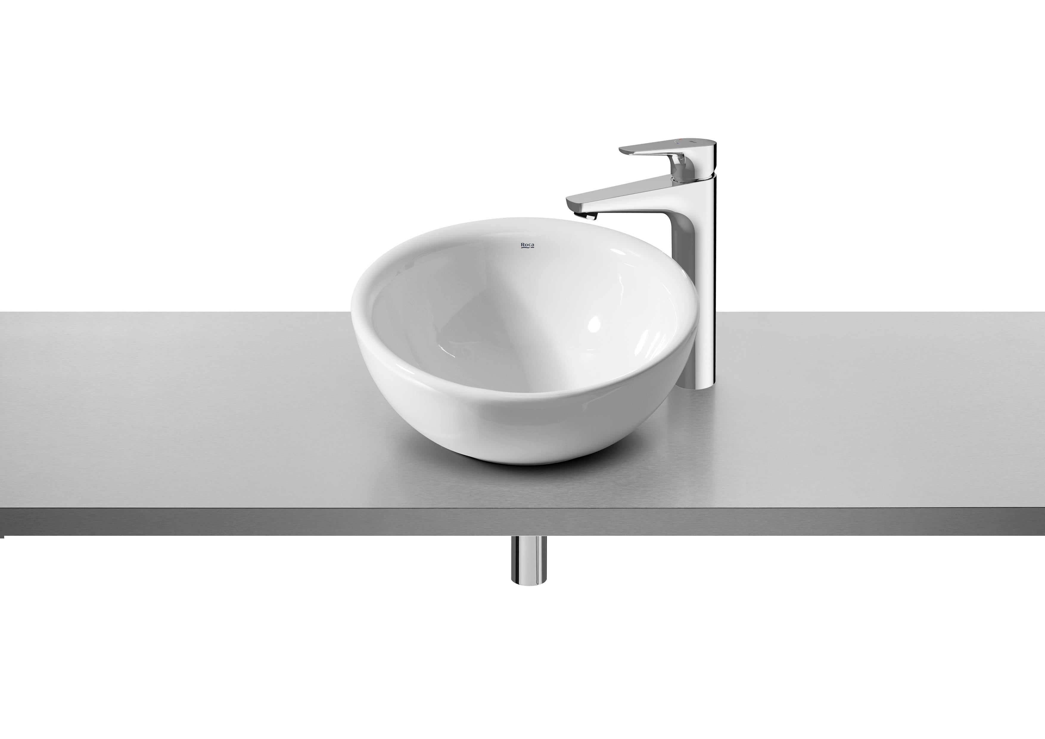 Roca Bol – Овален умивалник върху плот 42×42×23см White бял A327876000