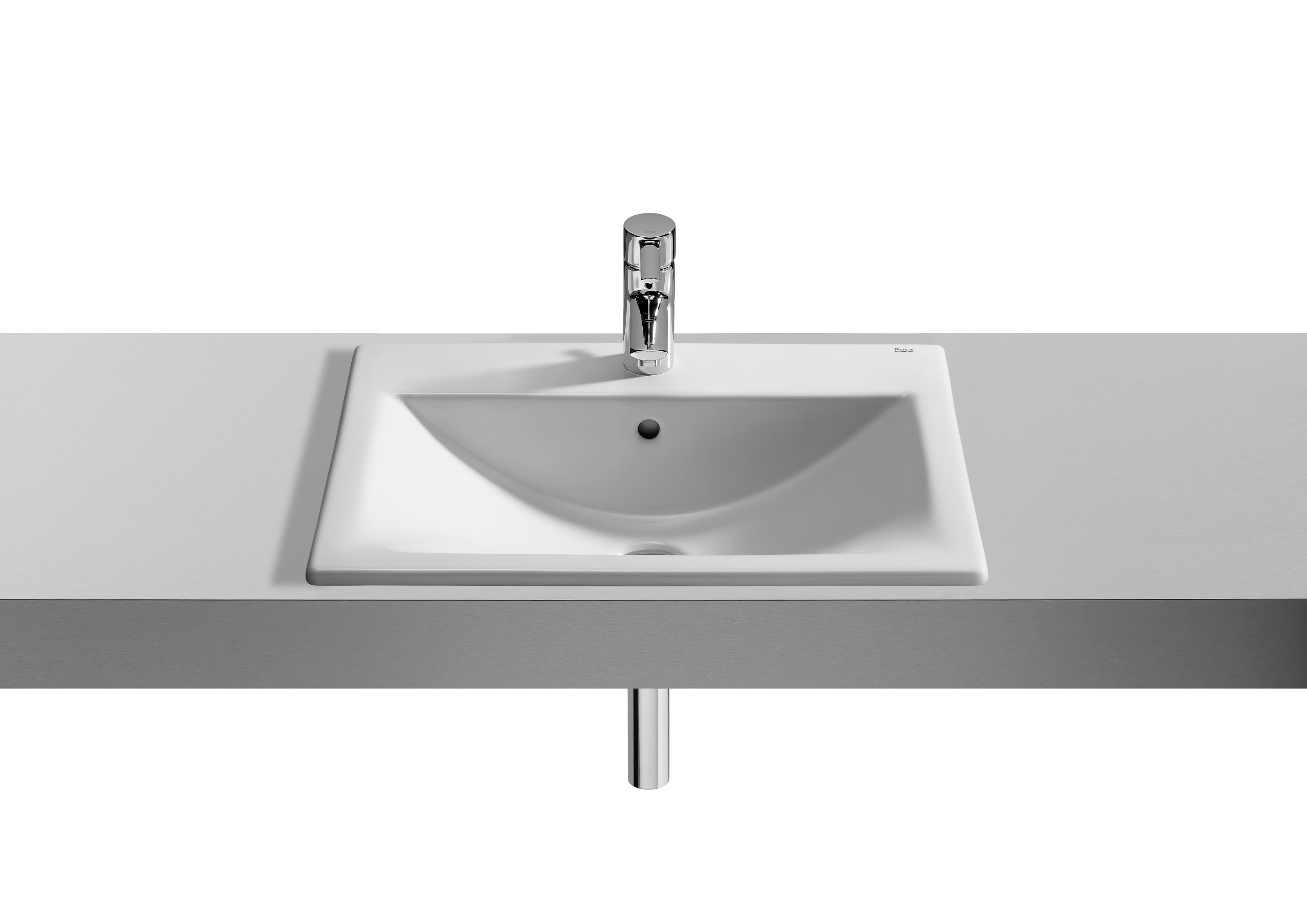 Roca Diverta – Умивалник за вграждане в плот 55×42.5×17см White бял 1 отвор A327116000