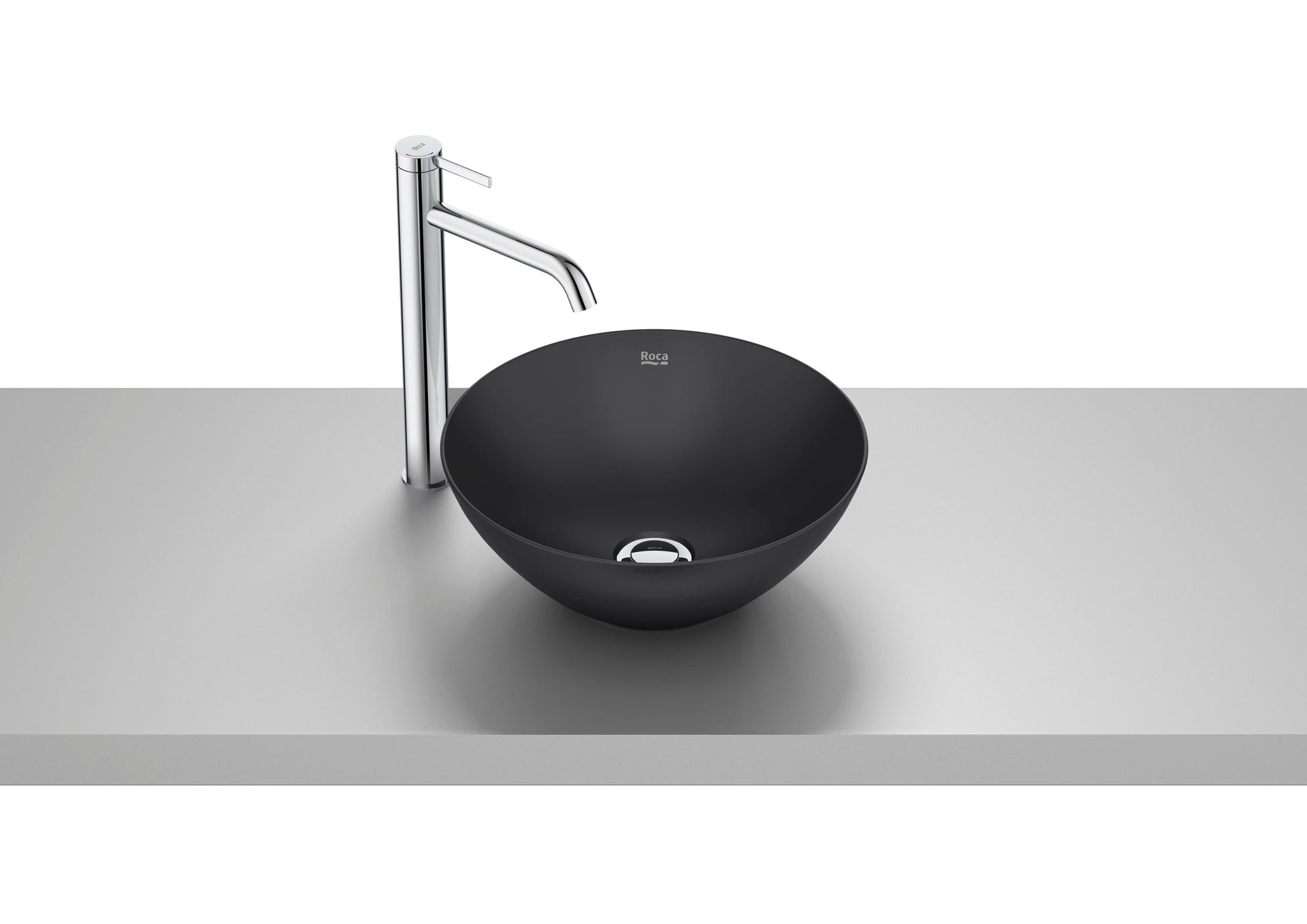 Roca Bol Умивалник Купа върху Плот Кръгла FINECERAMIC® White A32787L000 - Stonea.BG