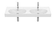 Roca Meridian - Двоен умивалник Fineceramic® стенен 120×46см White A327747000