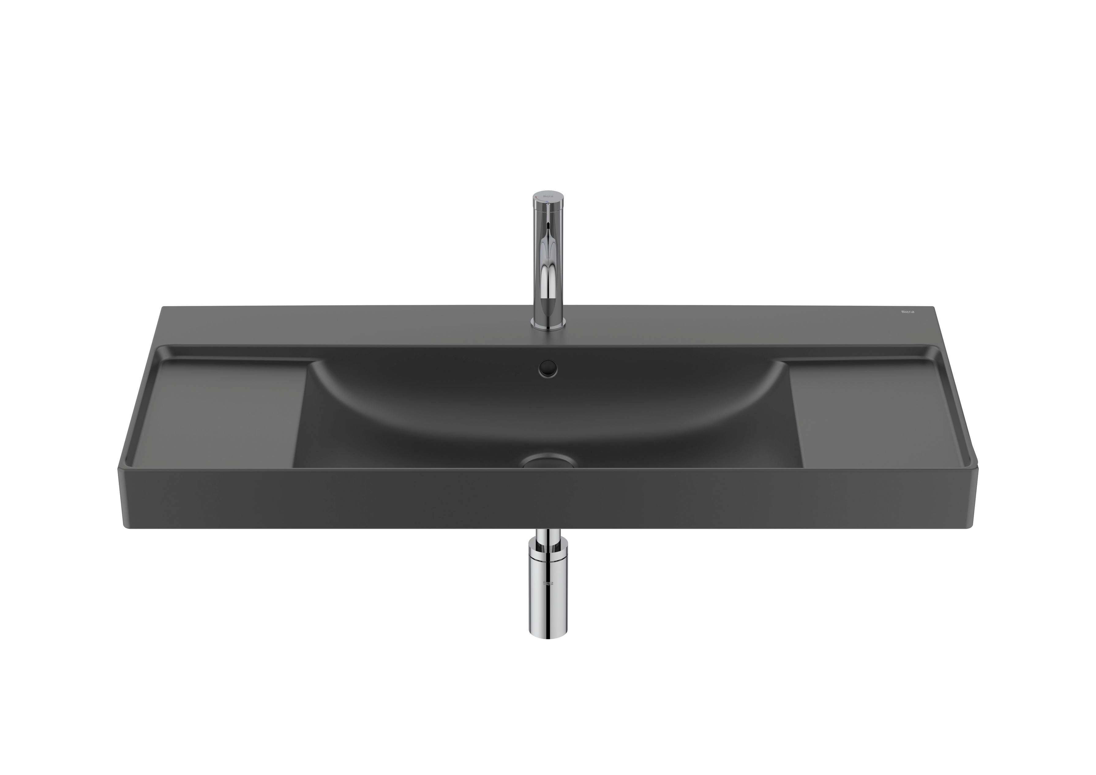 Roca Ona Умивалник за Стенен Монтаж FINECERAMIC® Rectangular Интегриран Плот Glossy White A32768A000 - Stonea.BG