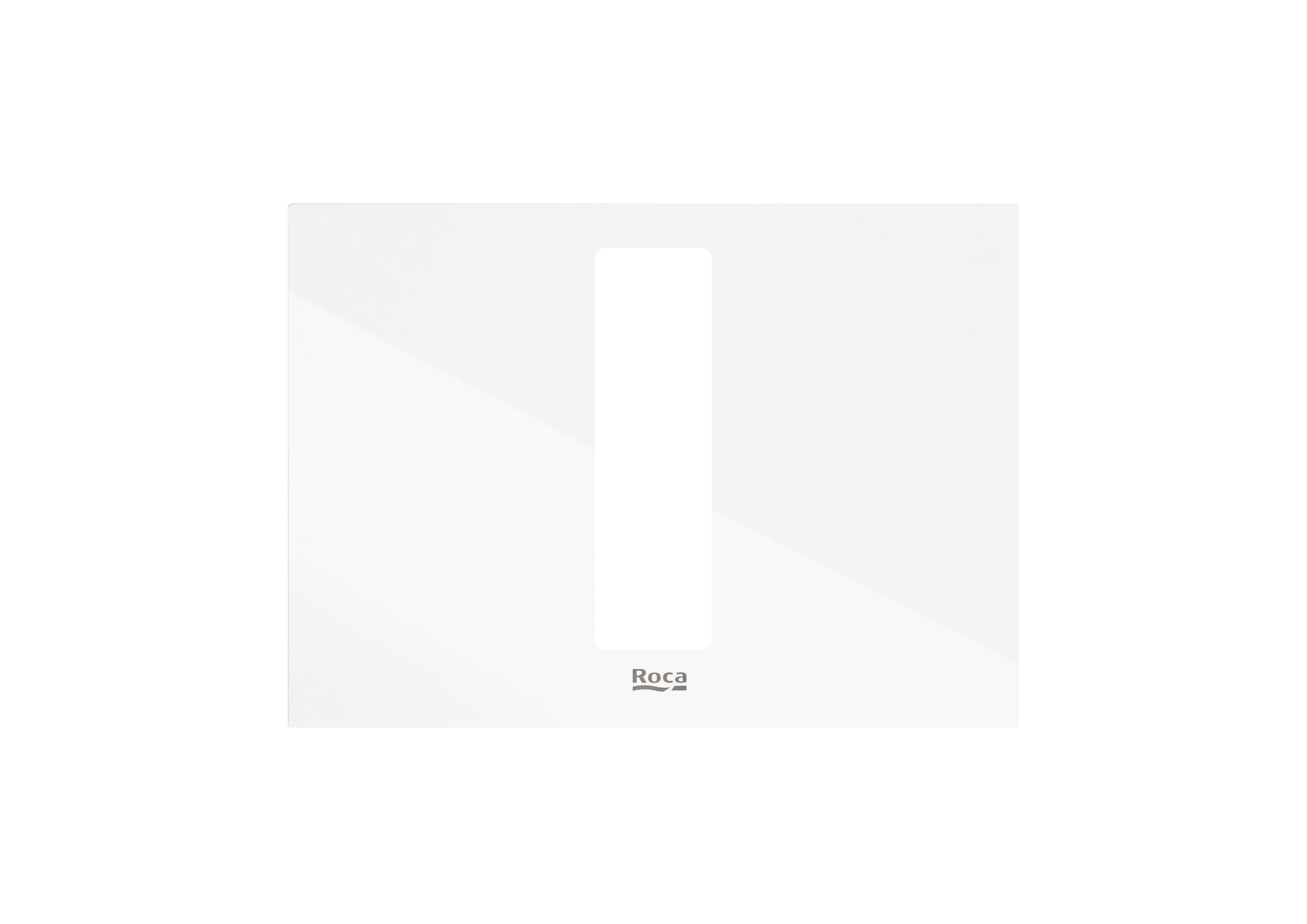 Roca Duplo S PS4 Преден панел за бутон за натискане White Glass A890521399