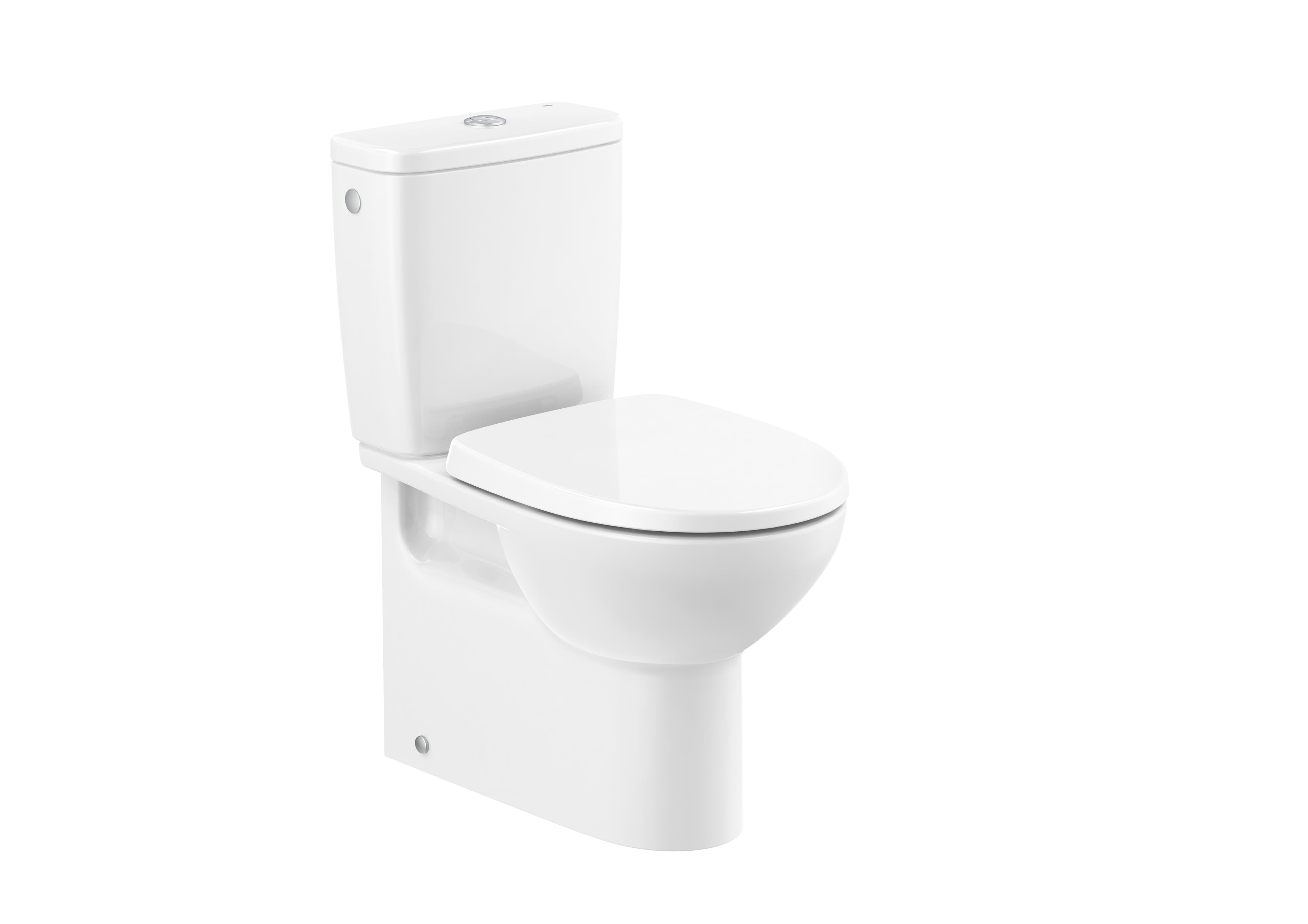 Roca Victoria Компактна тоалетна чиния Rimless долепена до стената White A342V05000