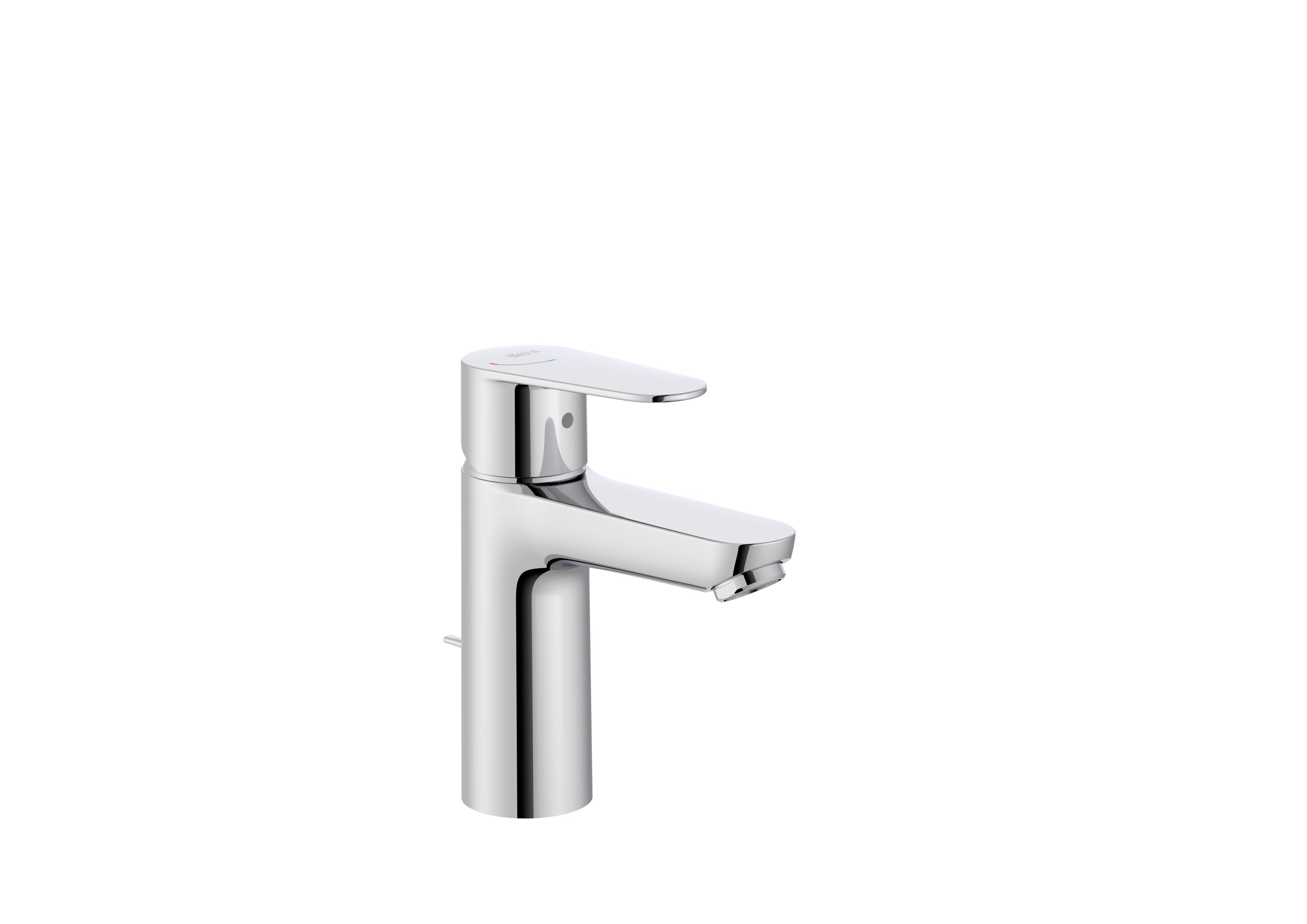 Roca Victoria Plus Смесител за умивалник с автоматичен изпразнител, средна височина Chrome A5A334FC00