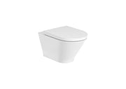 Roca The Gap Round Окачена тоалетна чиния Rimless овална White A3460NL000
