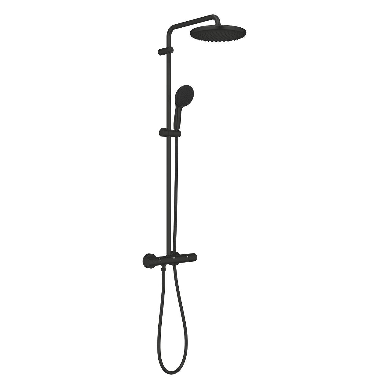 GROHE Tempesta 250 Душ Система с Термостат Matte Black 266702431 - Stonea.BG