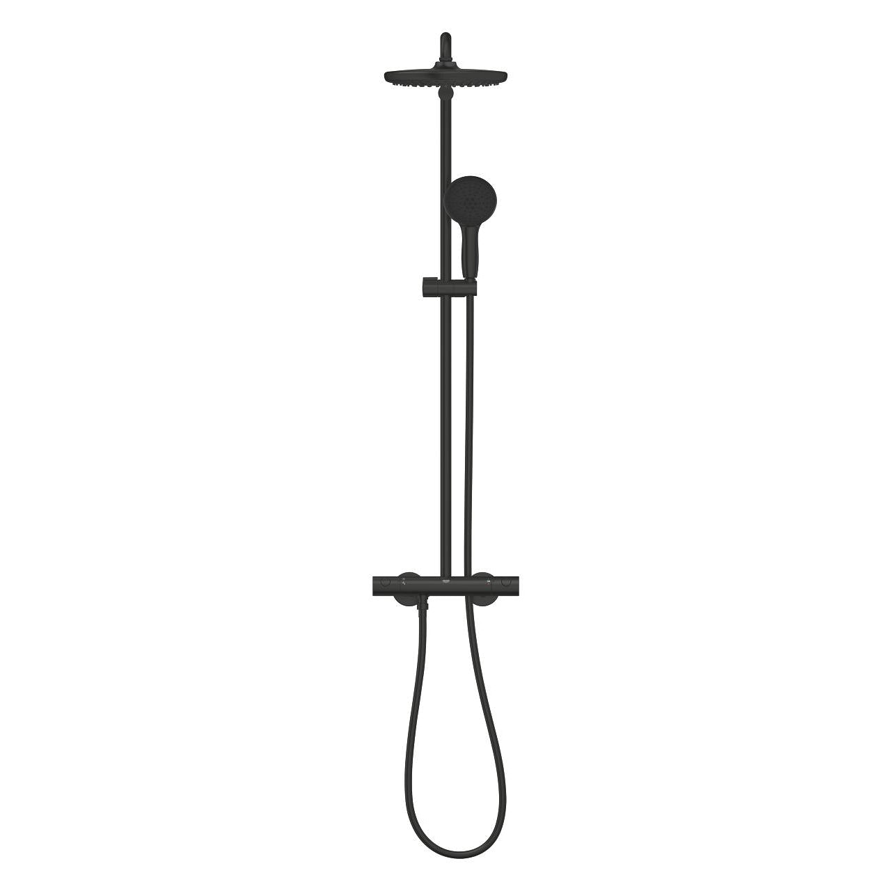 GROHE Tempesta 250 Душ Система с Термостат Matte Black 266702431 - Stonea.BG