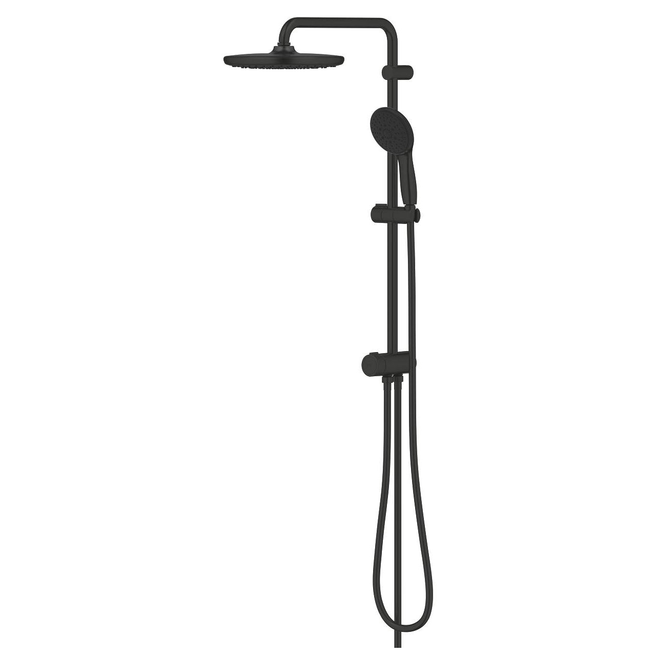 GROHE Tempesta 250 Душ Система с Превключвател Matte Black 269802431 - Stonea.BG