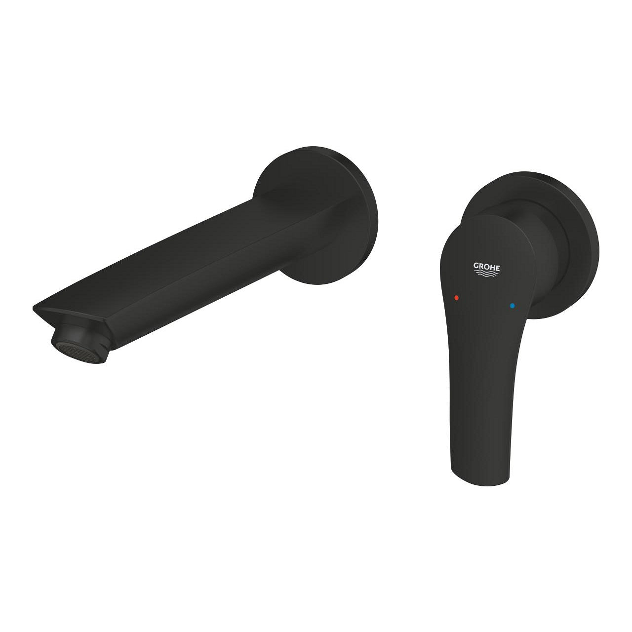 GROHE Eurosmart Стенен Смесител Умивалник M-размер Matte Black 293382433 - Stonea.BG