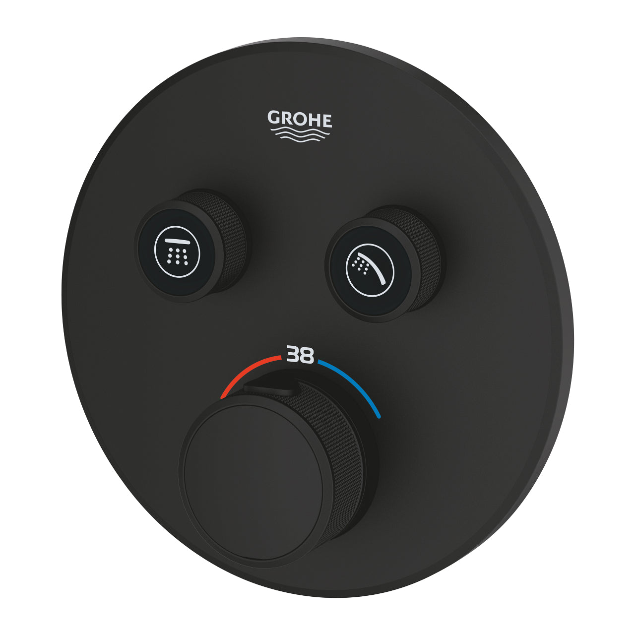 GROHE Grohtherm SmartControl Термостат Вграждане 2 Извода Matte Black 29507KF0 - Stonea.BG
