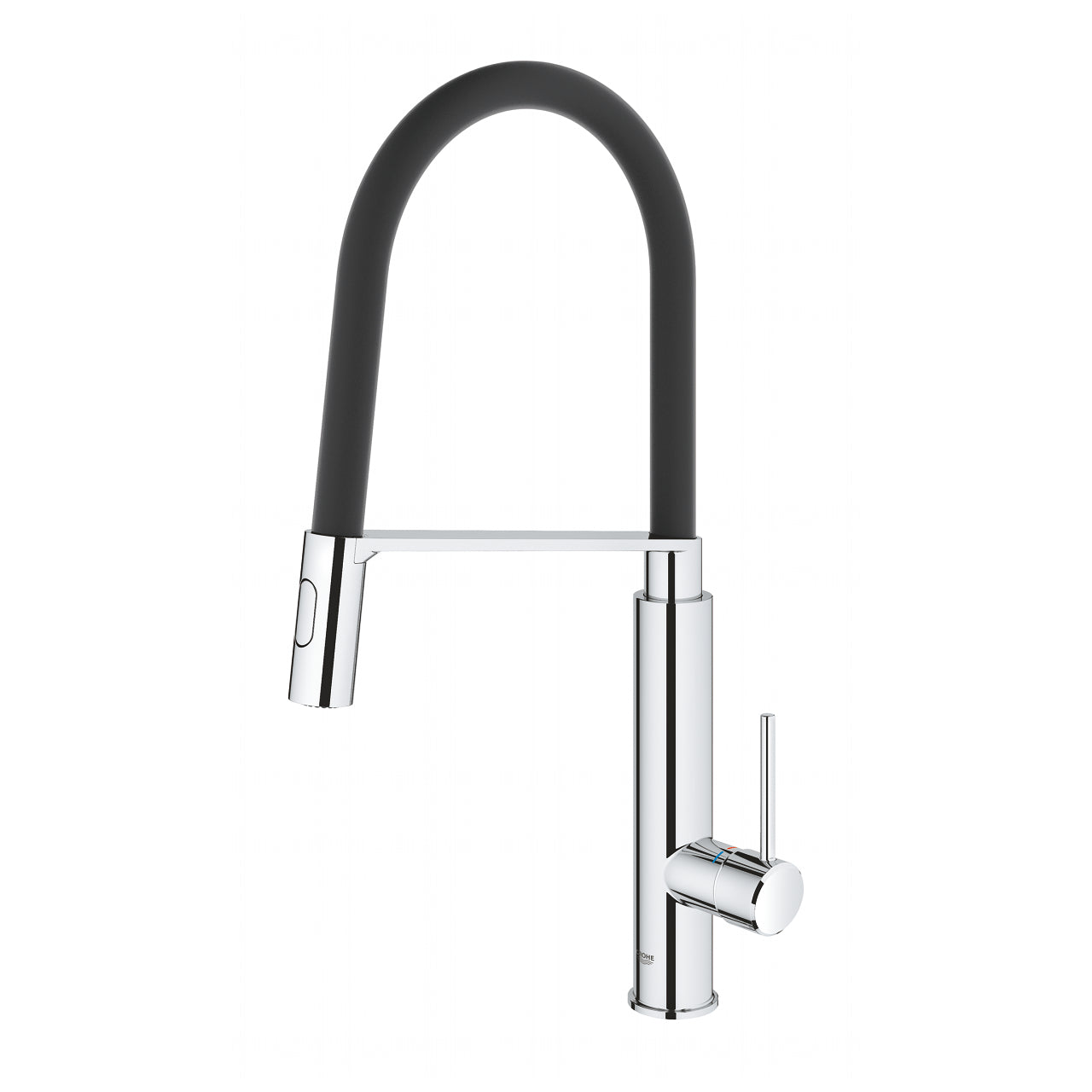 GROHE Concetto Професионален Кухненски Смесител Висок Чучур Сантопрен 2 Функции Душ Аератор Завърта 360° Chrome 31491000 - Stonea.BG