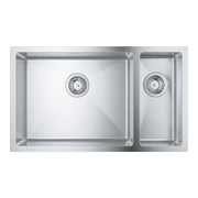 GROHE K700 Кухненска Мивка Неръждаема Стомана За Вграждане 2 Купи 76x45cm 31575SD1 - Stonea.BG