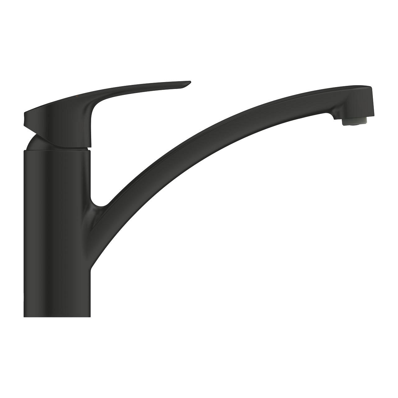 GROHE Eurosmart Кухненски Смесител Нисък Чучур Matte Black 332812433 - Stonea.BG