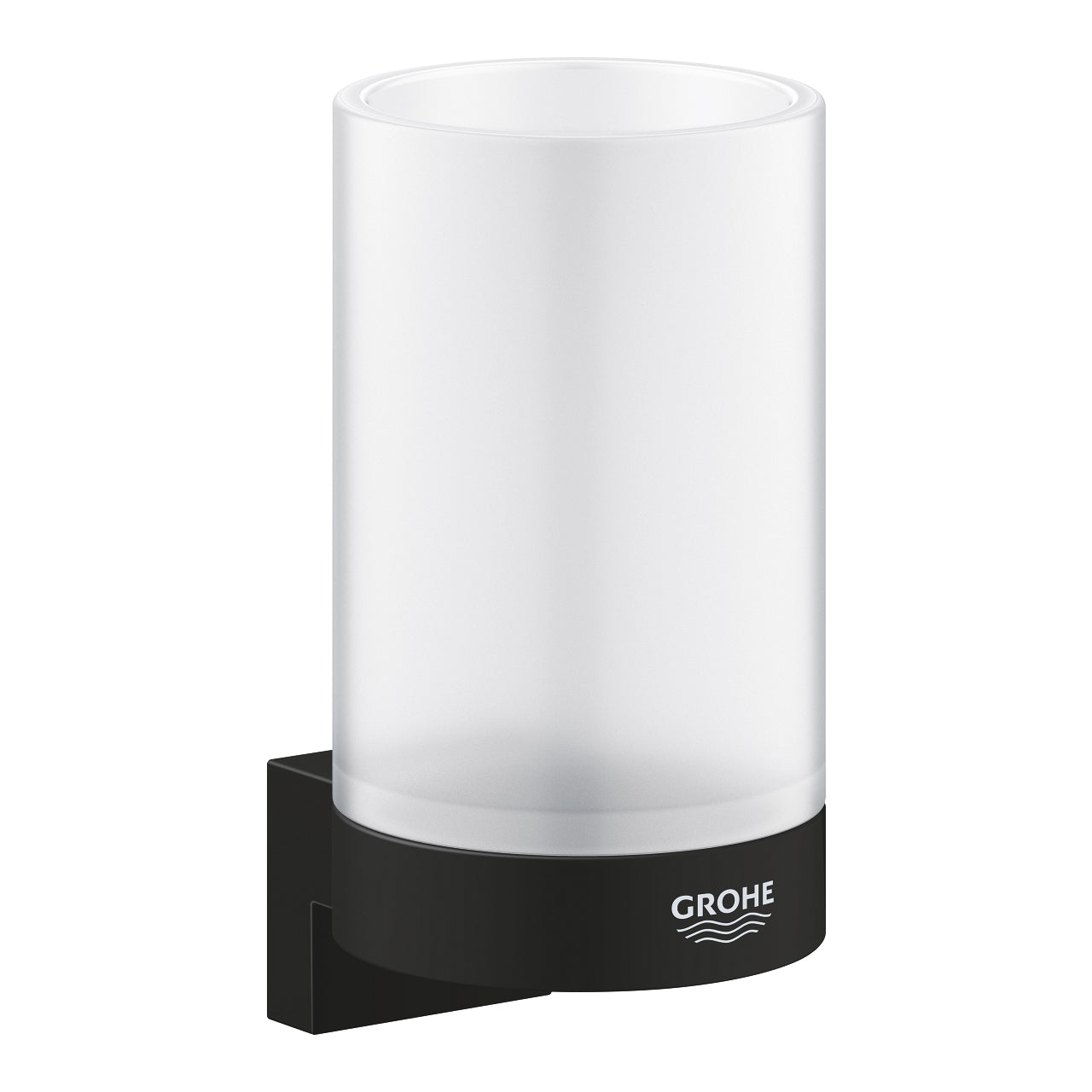 GROHE Selection I Държач + Чаша Matte Black 41217KF0+41029000 - Stonea.BG