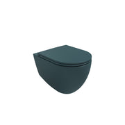 Isvea INFINITY Конзолна тоалетна чиния Rimless без ръб Petrol Green петролно зелено мат 10NF0200*-2P