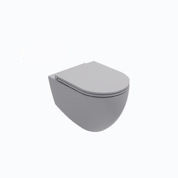 Isvea INFINITY Конзолна тоалетна чиния Rimless без ръб Stone Grey Светло сив мат 10NF0200*-2V