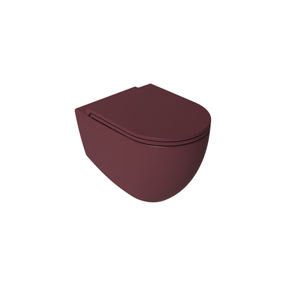 Isvea INFINITY Капак Soft-Close Slim забавено падане Maroon Red Червен мат 40KF0543I-S-2R