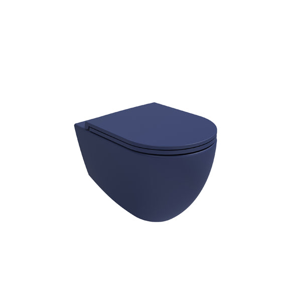 Isvea INFINITY Капак Soft-Close Slim забавено падане Blue Син мат 40KF0544I-S