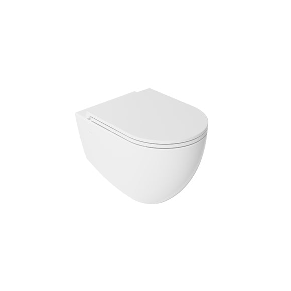 Isvea INFINITY Капак Soft-Close Slim забавено падане White Matt бял мат 40KF0201I-S